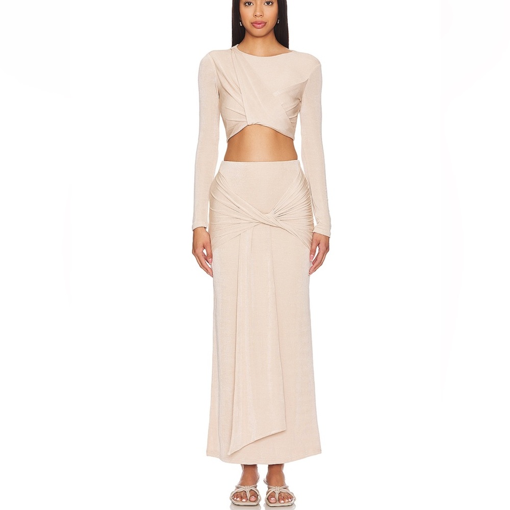 Significant Other x Revolve Jaffa Skirt in Oatmeal